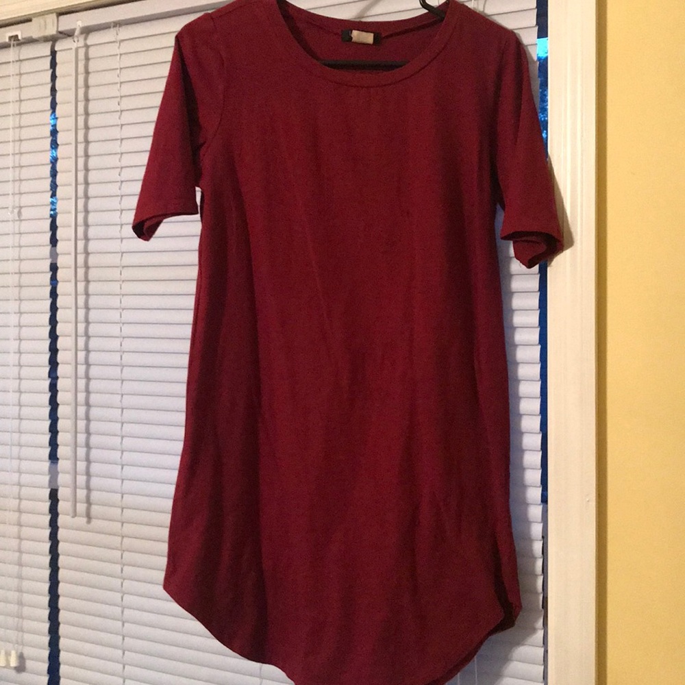 Burgundy dress